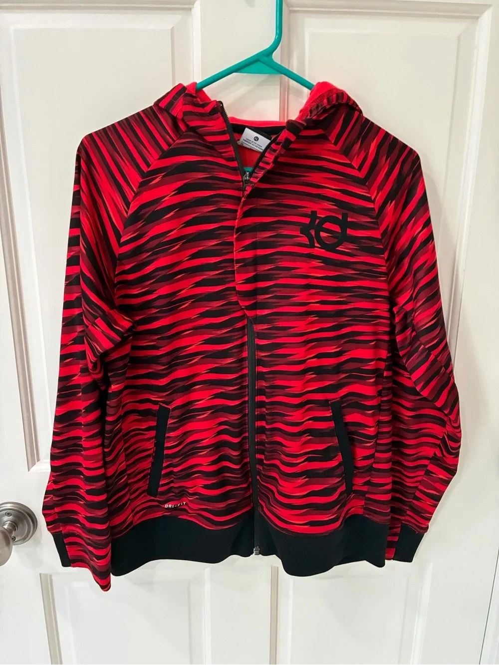 Nike Kids Red & Black Zip Hoodie - Athletic Hoodie Jacket